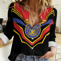 Haiti 1814-1820 Personalized Women Casual Shirt Haitian Flag of the Kingdom