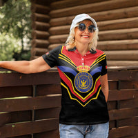 Haiti 1814-1820 Personalized Women Polo Shirt Haitian Flag of the Kingdom
