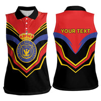 Haiti 1814-1820 Personalized Women Sleeveless Polo Shirt Haitian Flag of the Kingdom