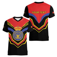 Haiti 1814-1820 Personalized Women V-Neck T-Shirt Haitian Flag of the Kingdom