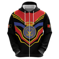 Haiti 1814-1820 Personalized Zip Hoodie Haitian Flag of the Kingdom
