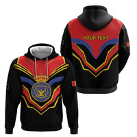 Haiti 1814-1820 Personalized Zip Hoodie Haitian Flag of the Kingdom