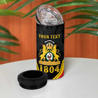 Haiti First Empire 1804-1806 Personalized 4 in 1 Can Cooler Tumbler Haiti Liberte ou la Mort!