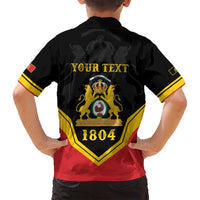 Haiti First Empire 1804-1806 Personalized Family Matching Off Shoulder Short Dress and Hawaiian Shirt Haiti Liberte ou la Mort!