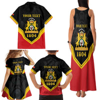Haiti First Empire 1804-1806 Personalized Family Matching Tank Maxi Dress and Hawaiian Shirt Haiti Liberte ou la Mort!