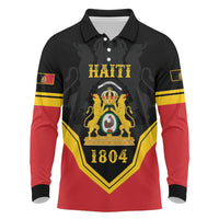 Haiti First Empire 1804-1806 Personalized Long Sleeve Polo Shirt Haiti Liberte ou la Mort!