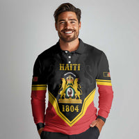 Haiti First Empire 1804-1806 Personalized Long Sleeve Polo Shirt Haiti Liberte ou la Mort!