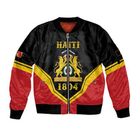 Haiti First Empire 1804-1806 Personalized Sleeve Zip Bomber Jacket Haiti Liberte ou la Mort!