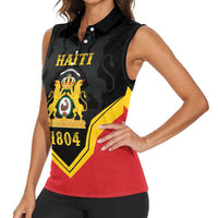 Haiti First Empire 1804-1806 Personalized Women Sleeveless Polo Shirt Haiti Liberte ou la Mort!
