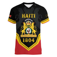 Haiti First Empire 1804-1806 Personalized Women V-Neck T-Shirt Haiti Liberte ou la Mort!