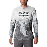 Haiti Pride Citadelle Laferriere 1804 Personalized Button Sweatshirt