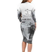 Haiti Pride Citadelle Laferriere 1804 Personalized Family Matching Long Sleeve Bodycon Dress and Hawaiian Shirt
