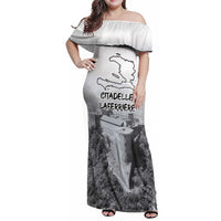 Haiti Pride Citadelle Laferriere 1804 Personalized Family Matching Off Shoulder Maxi Dress and Hawaiian Shirt
