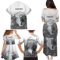 Haiti Pride Citadelle Laferriere 1804 Personalized Family Matching Puletasi and Hawaiian Shirt