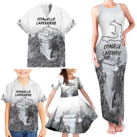 Haiti Pride Citadelle Laferriere 1804 Personalized Family Matching Tank Maxi Dress and Hawaiian Shirt