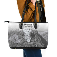 Haiti Pride Citadelle Laferriere 1804 Personalized Leather Tote Bag