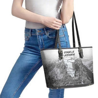 Haiti Pride Citadelle Laferriere 1804 Personalized Leather Tote Bag