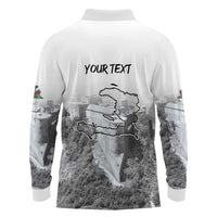 Haiti Pride Citadelle Laferriere 1804 Personalized Long Sleeve Polo Shirt