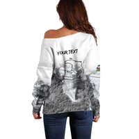 Haiti Pride Citadelle Laferriere 1804 Personalized Off Shoulder Sweater