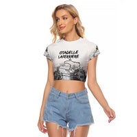 Haiti Pride Citadelle Laferriere 1804 Personalized Raglan Cropped T Shirt