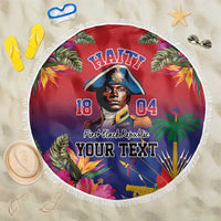 Haiti Toussaint Louverture Personalized Beach Blanket Haitian Revolution 1804