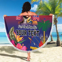 Haiti Toussaint Louverture Personalized Beach Blanket Haitian Revolution 1804