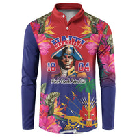 Haiti Toussaint Louverture Personalized Button Sweatshirt Haitian Revolution 1804