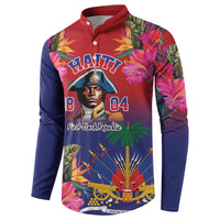 Haiti Toussaint Louverture Personalized Button Sweatshirt Haitian Revolution 1804