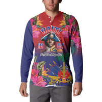 Haiti Toussaint Louverture Personalized Button Sweatshirt Haitian Revolution 1804