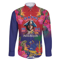 Haiti Toussaint Louverture Personalized Family Matching Off Shoulder Short Dress and Hawaiian Shirt Haitian Revolution 1804