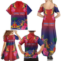 Haiti Toussaint Louverture Personalized Family Matching Summer Maxi Dress and Hawaiian Shirt Haitian Revolution 1804