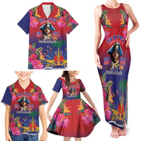 Haiti Toussaint Louverture Personalized Family Matching Tank Maxi Dress and Hawaiian Shirt Haitian Revolution 1804