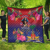 Haiti Toussaint Louverture Personalized Quilt Haitian Revolution 1804