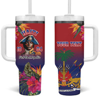 Haiti Toussaint Louverture Personalized Tumbler With Handle Haitian Revolution 1804
