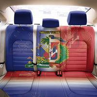 Hispaniola Personalized Back Car Seat Cover Dominican Republic Haiti Map