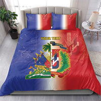 Hispaniola Personalized Bedding Set Dominican Republic Haiti Map