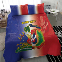 Hispaniola Personalized Bedding Set Dominican Republic Haiti Map
