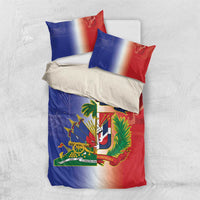 Hispaniola Personalized Bedding Set Dominican Republic Haiti Map