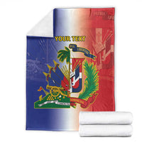 Hispaniola Personalized Blanket Dominican Republic Haiti Map