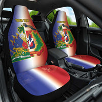 Hispaniola Personalized Car Seat Cover Dominican Republic Haiti Map