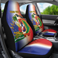Hispaniola Personalized Car Seat Cover Dominican Republic Haiti Map