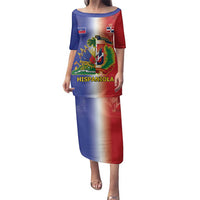 Hispaniola Personalized Family Matching Puletasi and Hawaiian Shirt Dominican Republic Haiti Map