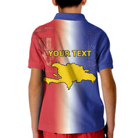 Hispaniola Personalized Kid Polo Shirt Dominican Republic Haiti Map