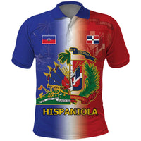 Hispaniola Personalized Polo Shirt Dominican Republic Haiti Map