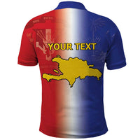 Hispaniola Personalized Polo Shirt Dominican Republic Haiti Map