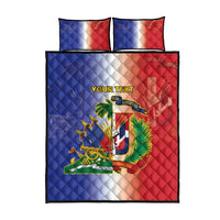 Hispaniola Personalized Quilt Bed Set Dominican Republic Haiti Map