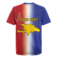 Hispaniola Personalized Rugby Jersey Dominican Republic Haiti Map