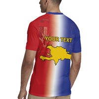 Hispaniola Personalized Rugby Jersey Dominican Republic Haiti Map