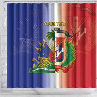 Hispaniola Personalized Shower Curtain Dominican Republic Haiti Map