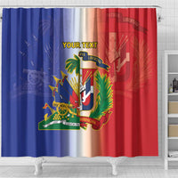 Hispaniola Personalized Shower Curtain Dominican Republic Haiti Map